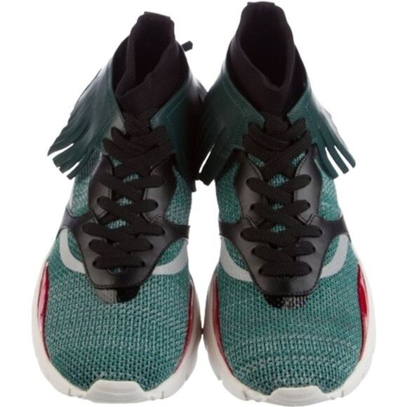 Valentino Rockstud Accents Sock Sneakers, US7.5/EU40.5